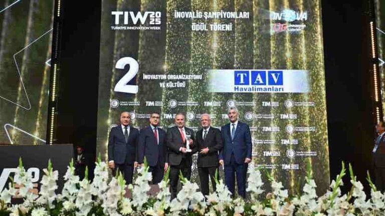 TAV Havalimanları, İnovaLİG’de ödüle layık görüldü