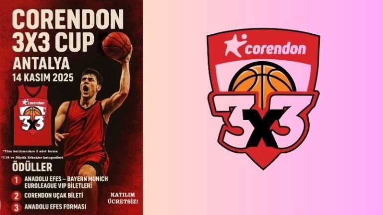 Corendon 3×3 Cup EuroLeague heyecanı öncesi Antalya’da. Basketbol Coşkusu Sokaklara Taşınıyor!
