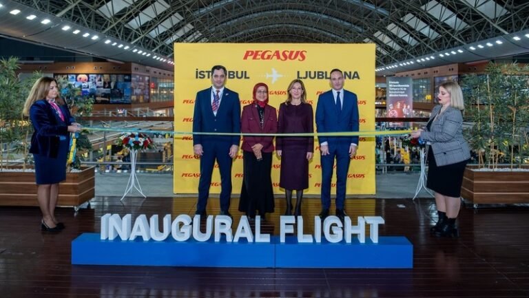 Sabiha Gökçen–Ljubljana Hattı Pegasus ile Resmen Hizmete Girdi