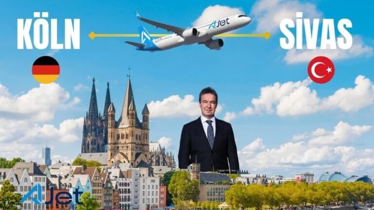 AJet’ten Bölgesel Kalkınmaya Katkı: Sivas – Köln Hattı Açıldı