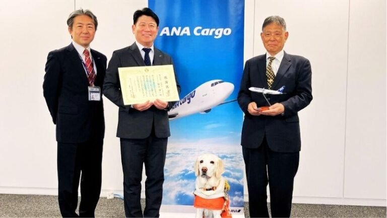 ANA Cargo’ya Rehber Köpek Taşımacılığındaki 20 Yıllık Katkısı İçin Takdir Belgesi