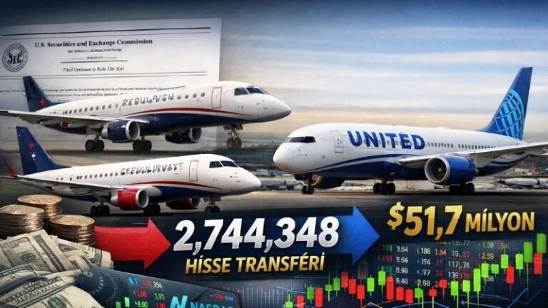 Republic Airways, United Airlines’a 2,7 Milyon Hisse Transfer Etti