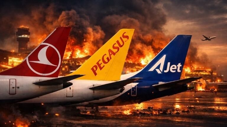 Orta Doğu Krizi Havacılığı Vurdu: THY, Pegasus ve AJet Uçuşları Askıya Alındı