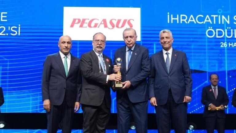 Pegasus, Türkiye Ekonomisine Katkısını İhracat Ödülüyle Taçlandırdı