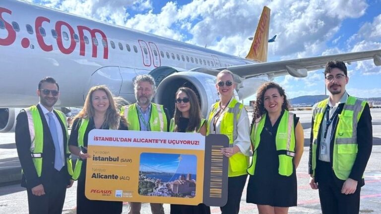 Pegasus Airlines, İstanbul–Alicante Direkt Uçuşlarını Başlattı