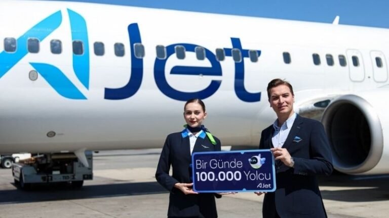 AJet’ten Günlük Yolcu Rekoru: İlk Kez 100 Bin Barajı Aşıldı