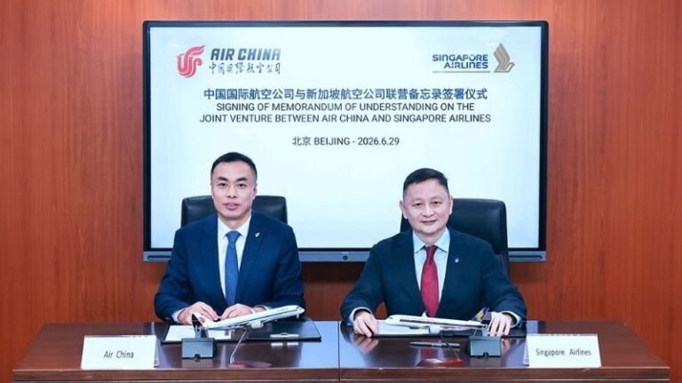 Singapore Airlines ve Air China’dan Ortak Girişim İçin Stratejik Anlaşma