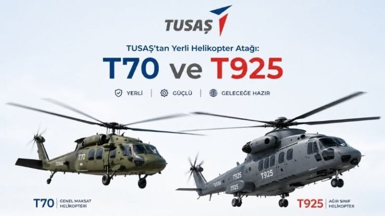 TUSAŞ’tan Yerli Helikopter Atağı: T70 ve T925 Eş Zamanlı İlerliyor